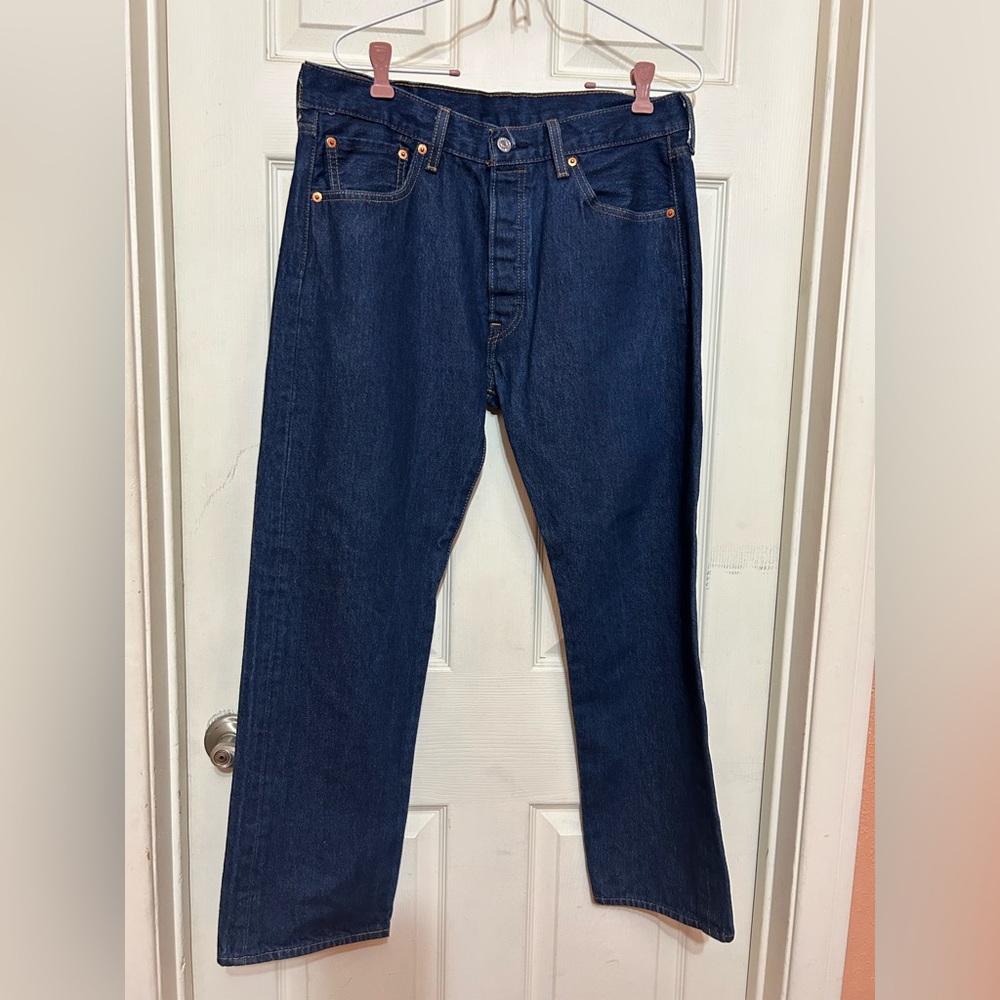 Levis Jeans Mens Button Fly 501 Western Ranch Barn Cowboy Rodeo 34x30